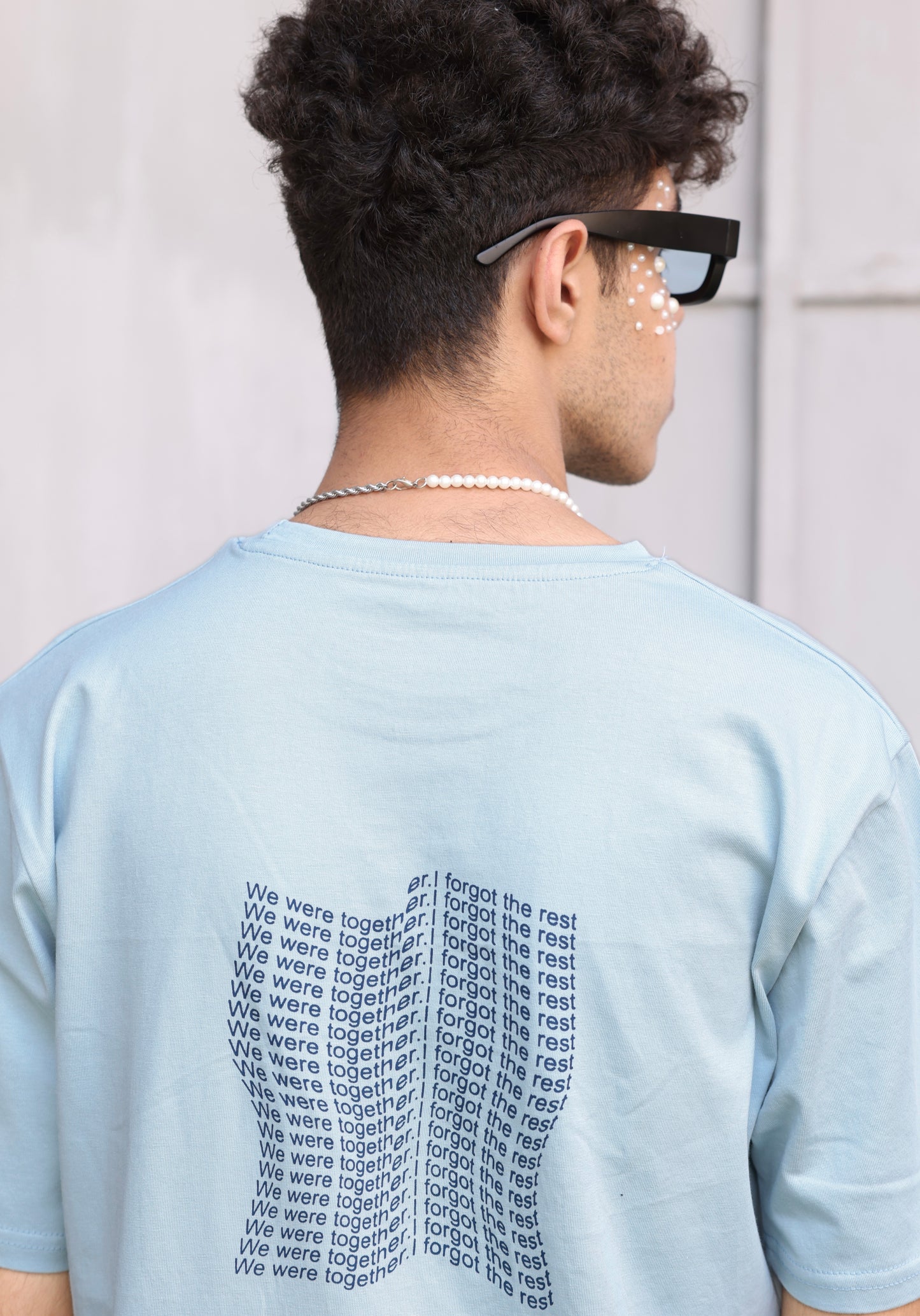 Light Blue Relaxed Fit Perspective T-Shirt