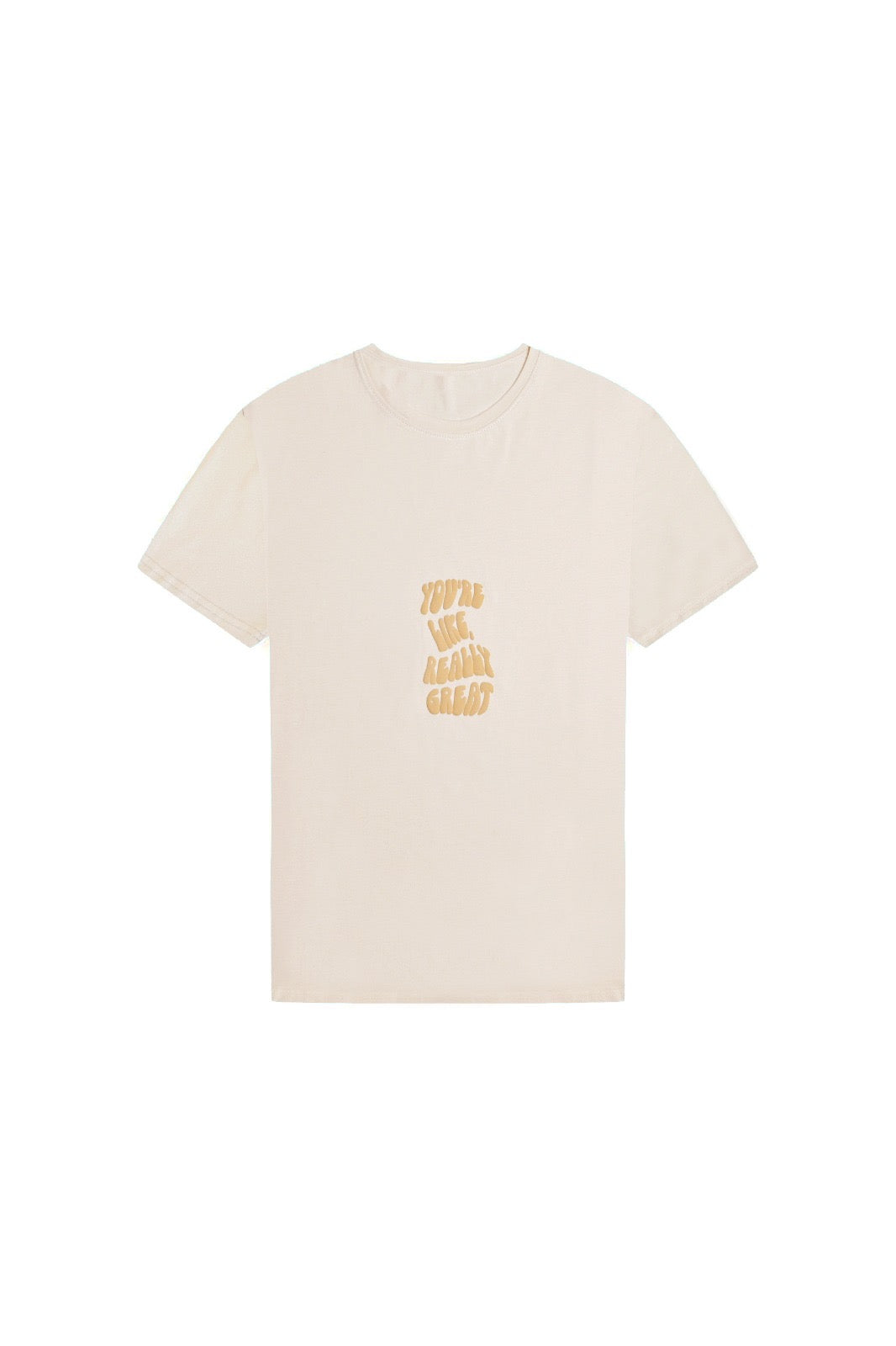 Cream Relaxed Fit T-Shirt