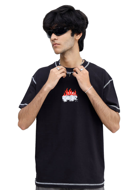 Flames Relaxed Fit T-Shirt