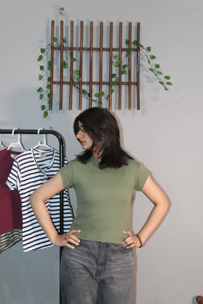 Light Green baby tee