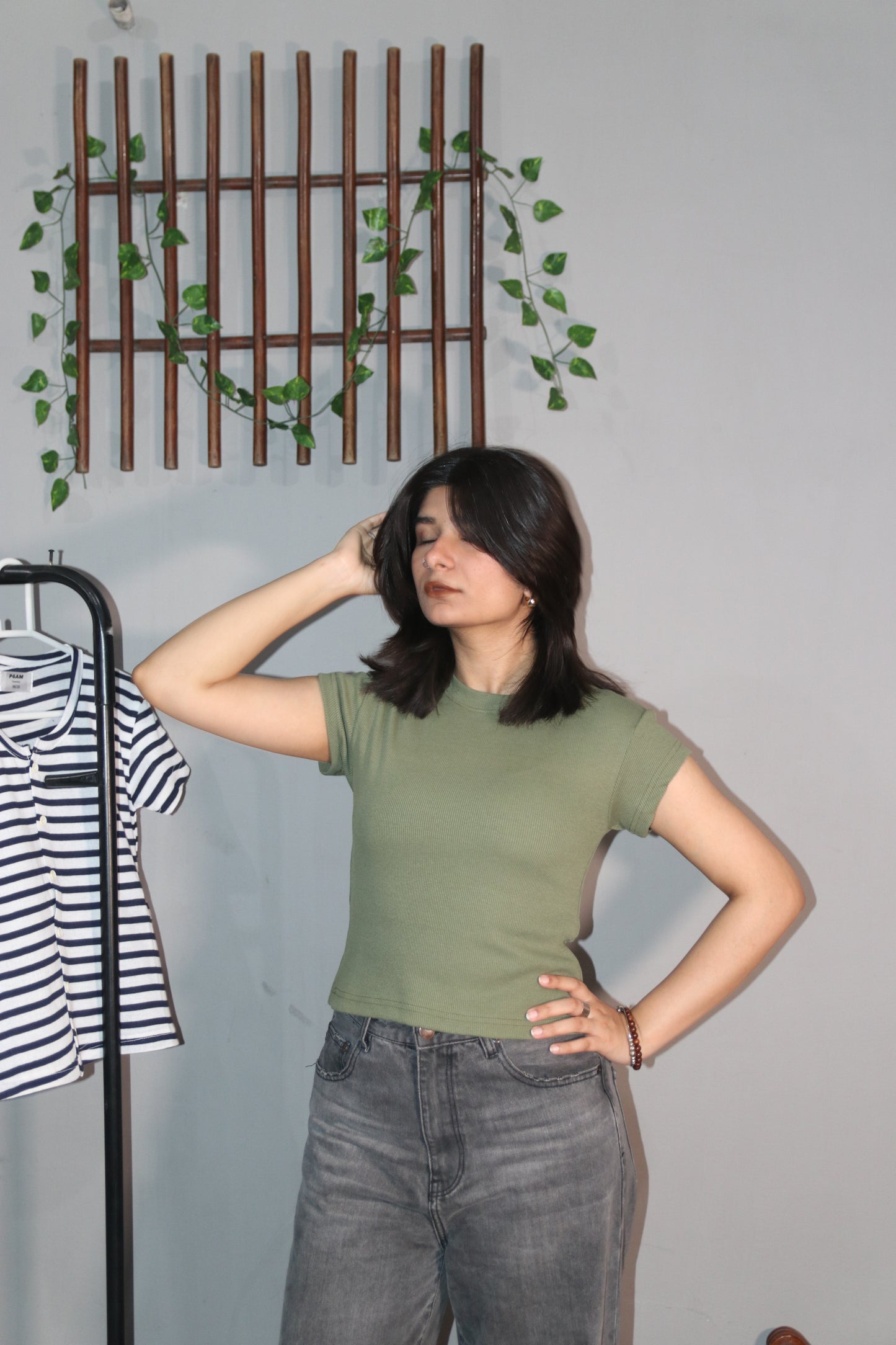 Light Green baby tee