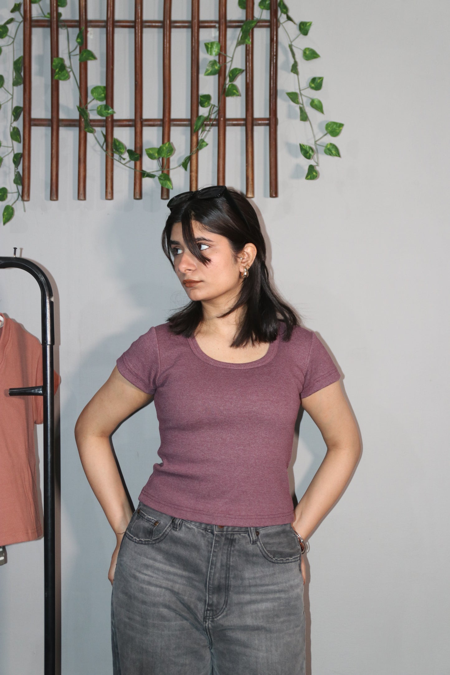 Dusty Pink round neck