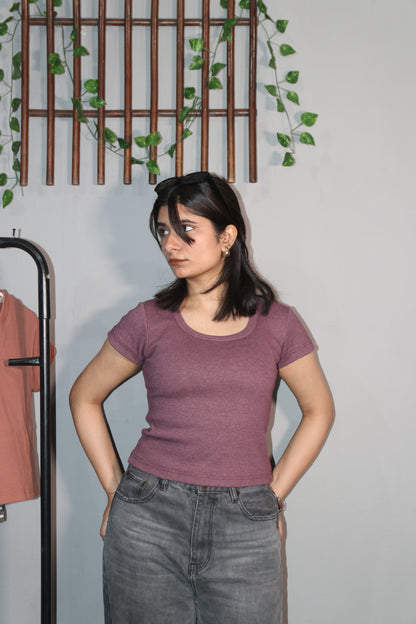 Dusty Pink round neck