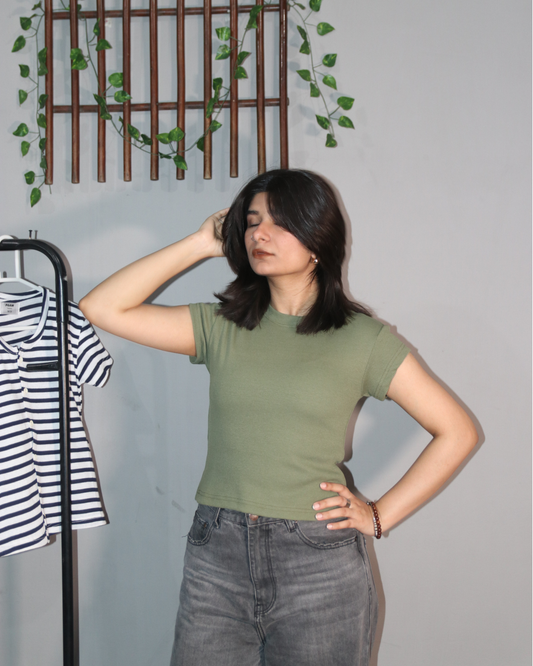 Light Green baby tee