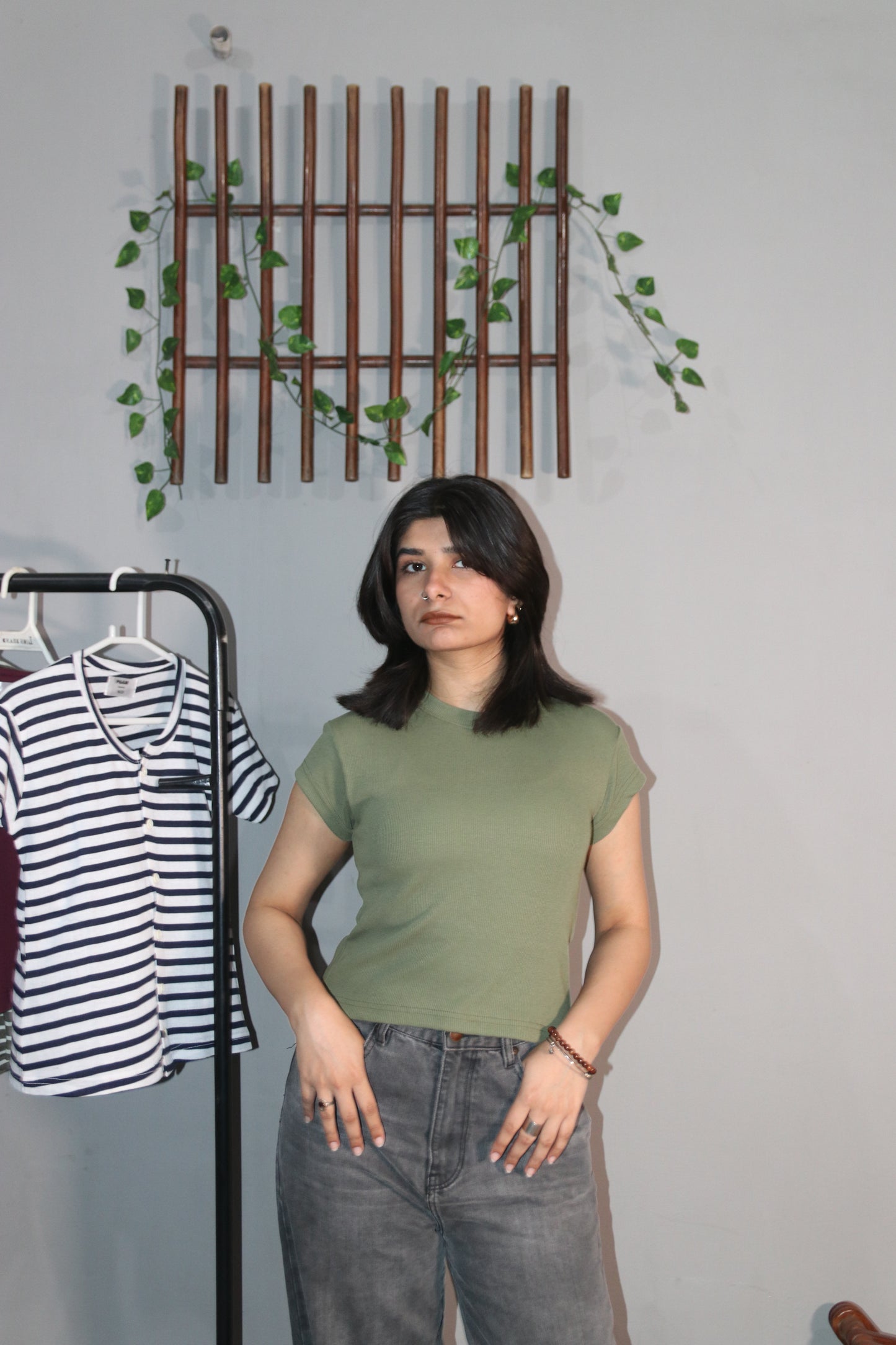 Light Green baby tee