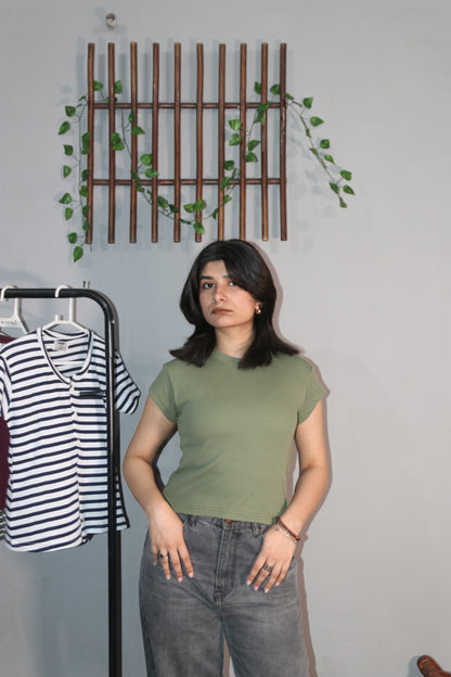 Light Green baby tee
