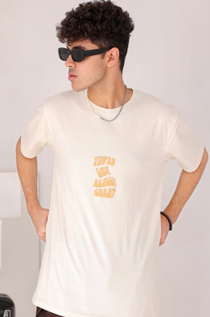 Cream Relaxed Fit T-Shirt