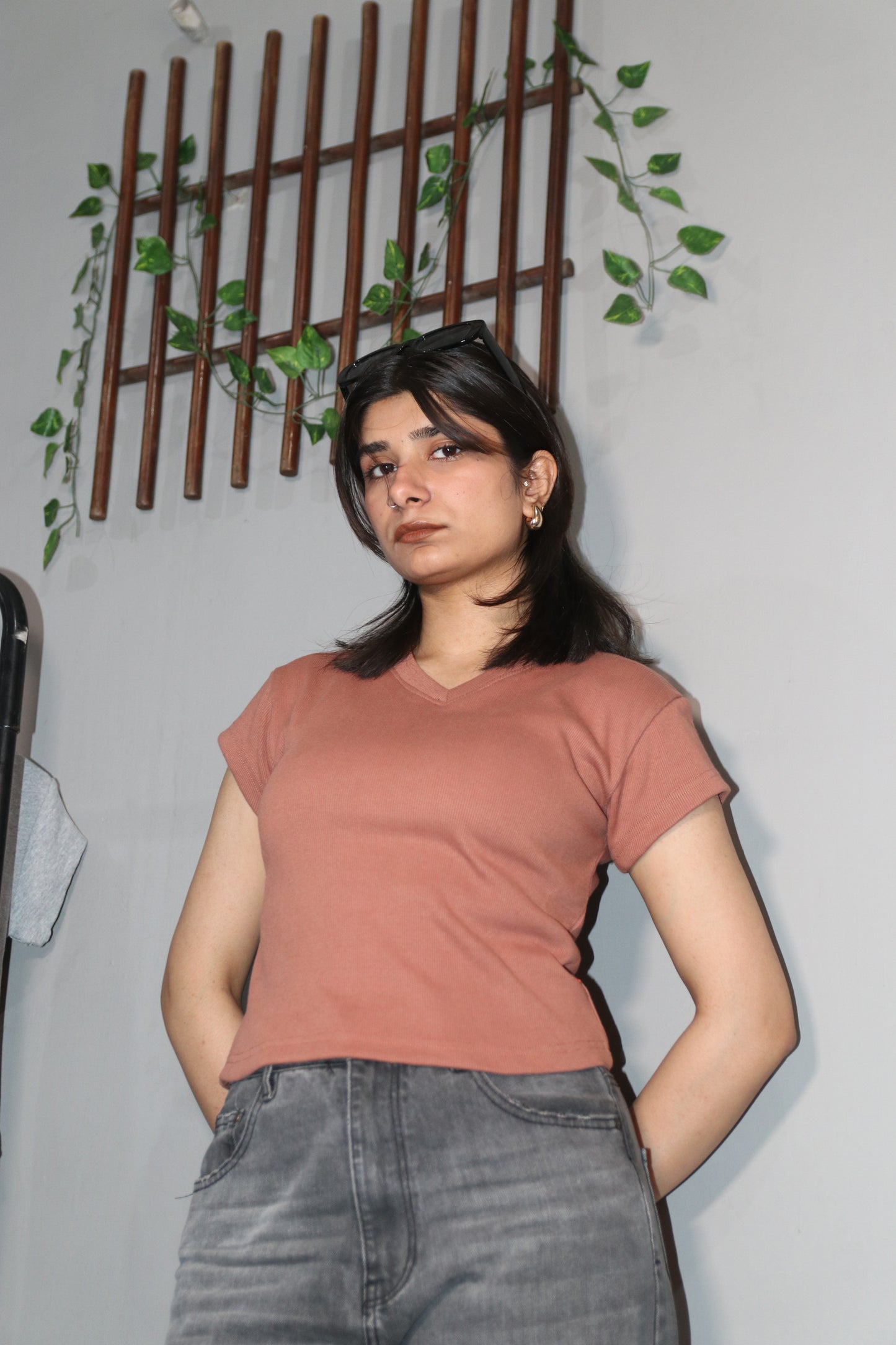 Peach baby tee