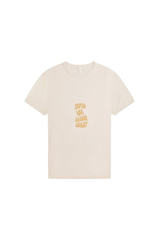 Cream Relaxed Fit T-Shirt